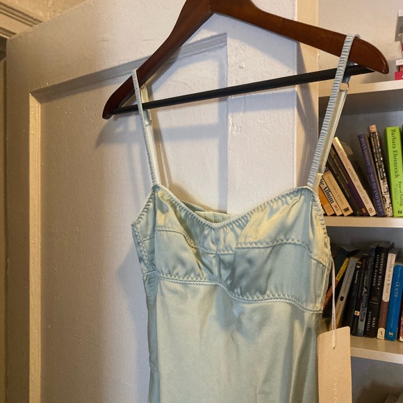 nwot anna october formal dress blue green - Picture 4 of 5